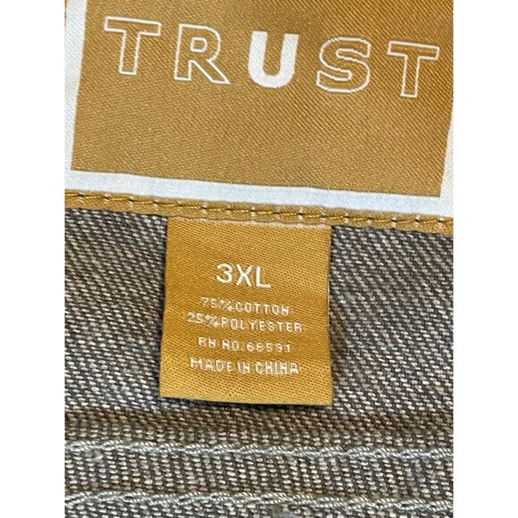 Trust Mens 3XL Denim Jacket Brown - Picture 4 of 9